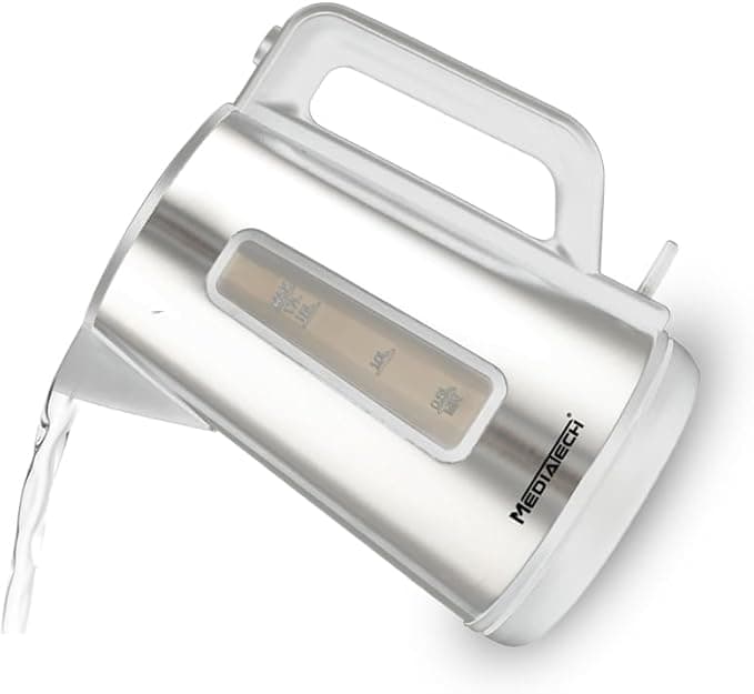 Media Tech Electric Kettle, 1.7L, 2200W, MT-K130 - White