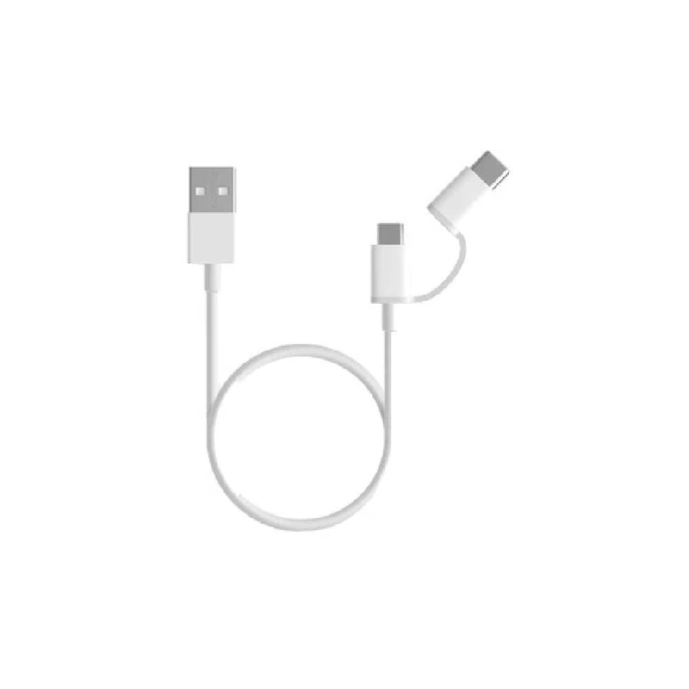 Xiaomi Mi 2-in-1 USB Cable 100cm (Micro USB - USB Type-C)-White