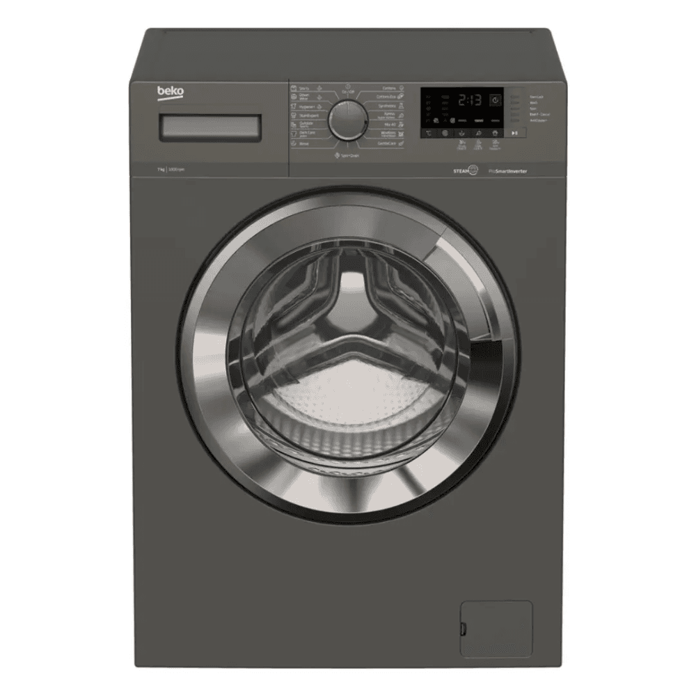 غسالة ملابس فل أتوماتيك بيكو، 7 كيلو جرام، انفرتر، ديجيتال، WTV7512XMCI2 - رمادي