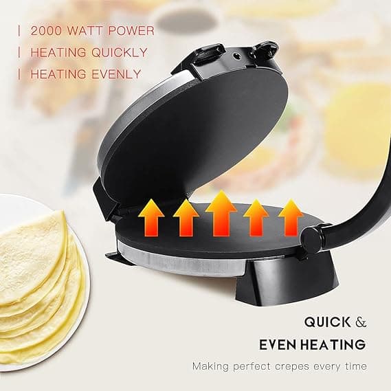 Sokany Roti Maker, 1500 Watt - Black, KJ507