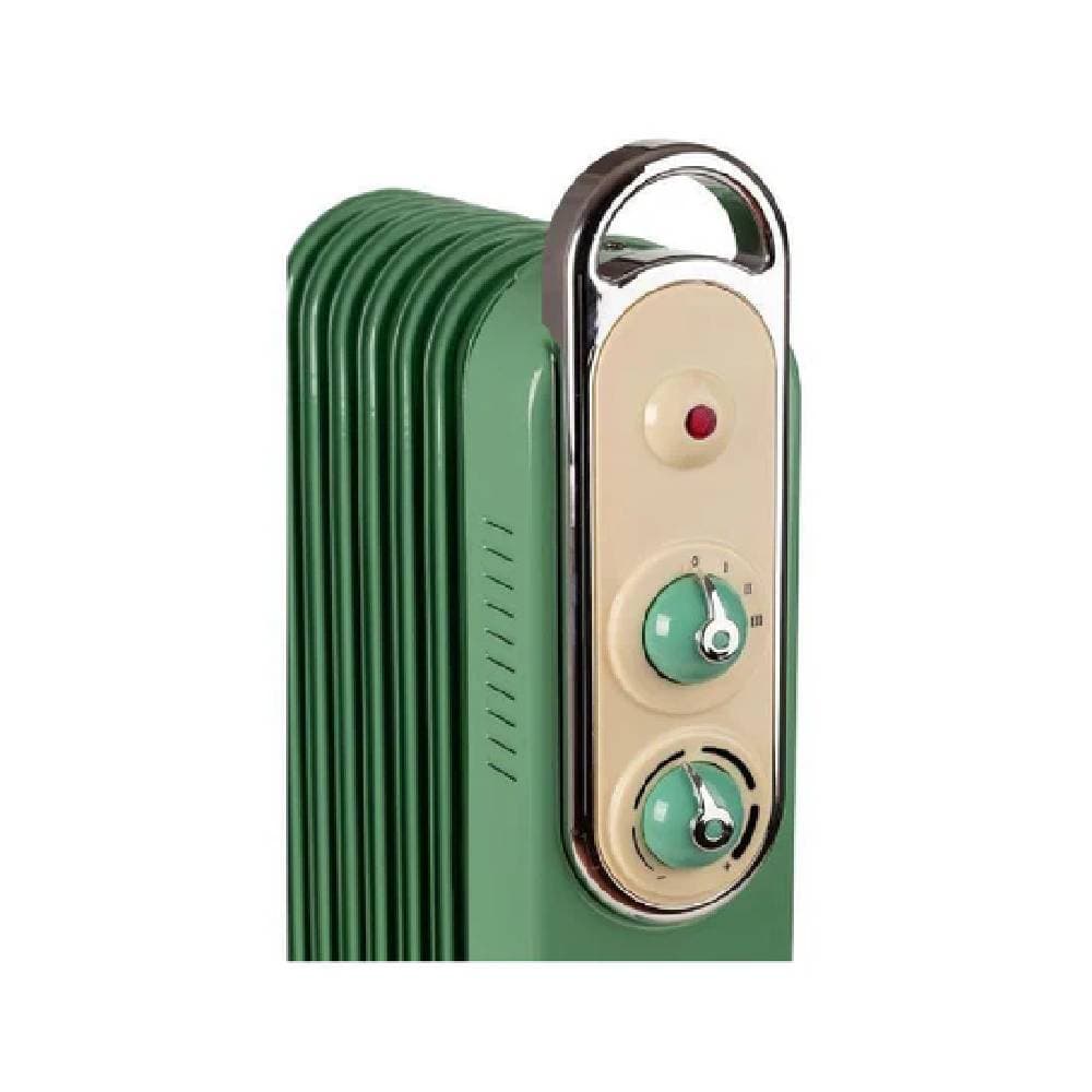 Ariete Radiator a Oil 11 Elementi 2500W, 3 Power Levels - Green/Beige