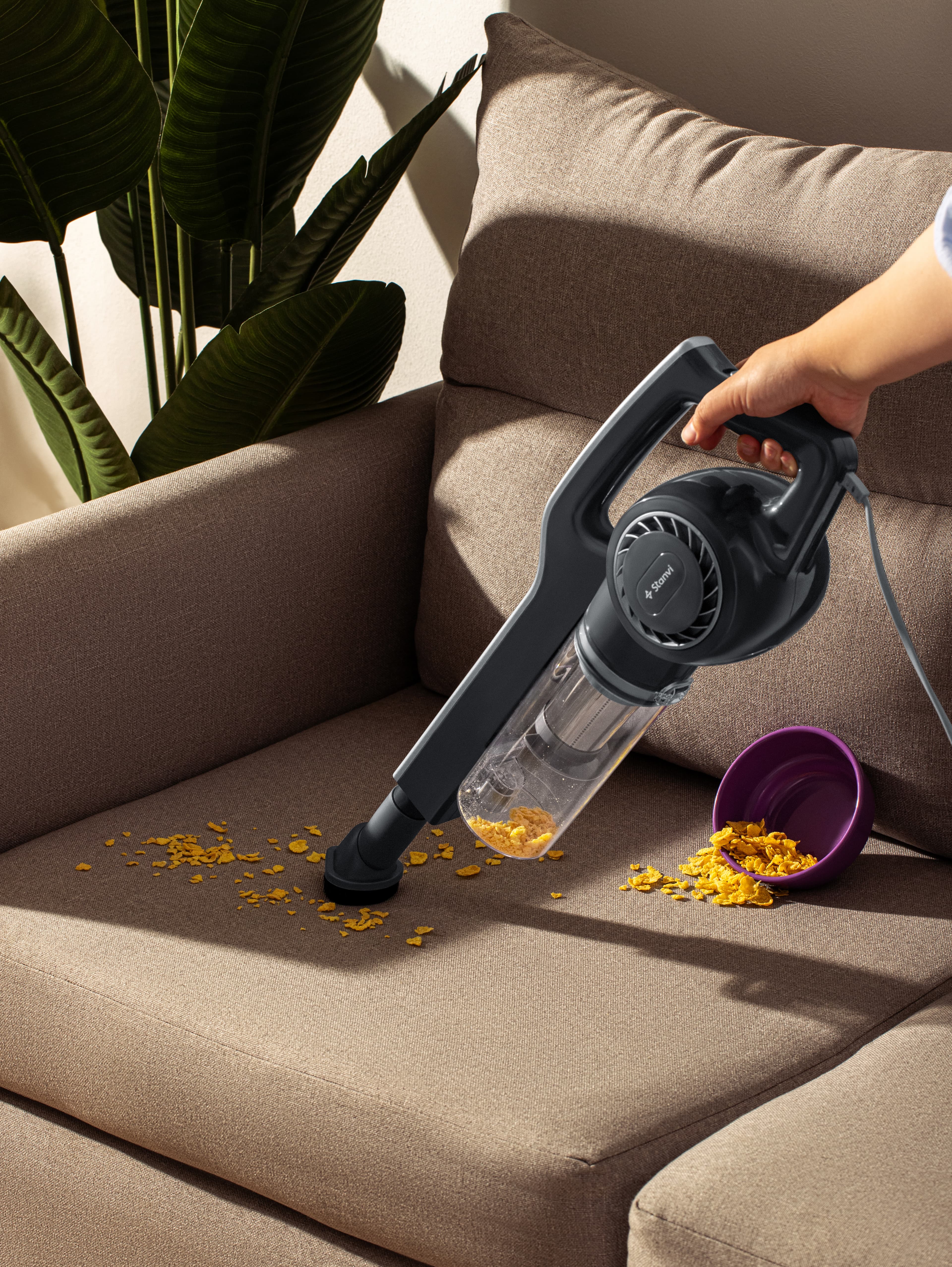 Stanvi | Stick Vacuum Cleaner, 2 in 1 - Black ST - H02