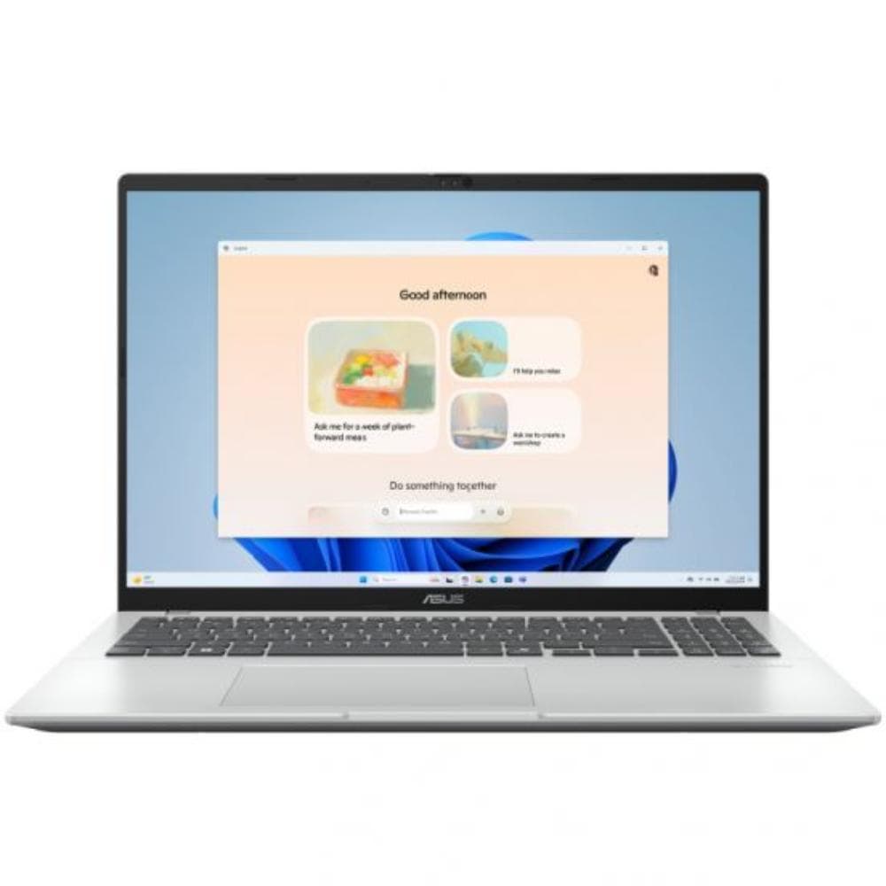 أسوس فيفو بوك 16 لابتوب، Intel® Core™ Ultra 5 225H، رامات 16 جيجابايت، SSD بسعة 512 جيجابايت، بطاقة رسومات Intel®، شاشة WUXGA 16 بوصة، ويندوز 11، X1607CA-UL005W - فضي