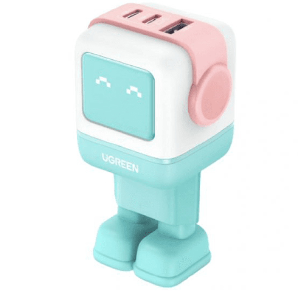 شاحن يوجرين، 65 واط، 3 منافذ، CD361 - أزرق، Nexode RG