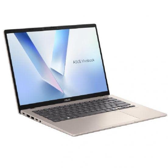 Asus Vivobook 14 Laptop Snapdragon® X X1 26 100, 16GB Ram, 512GB SSD, Qualcomm® Adreno, 14.0-inch WUXGA, Win11, X1407QA-LY045W - Platinum Gold