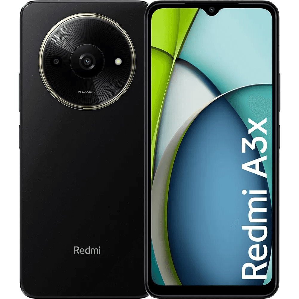 شاومي ريدمي A3x ، 128 جيجابايت، 4 جيجا رام، بشريحتين اتصال, 4G - اسود ميدنايت مع ضمان سنه