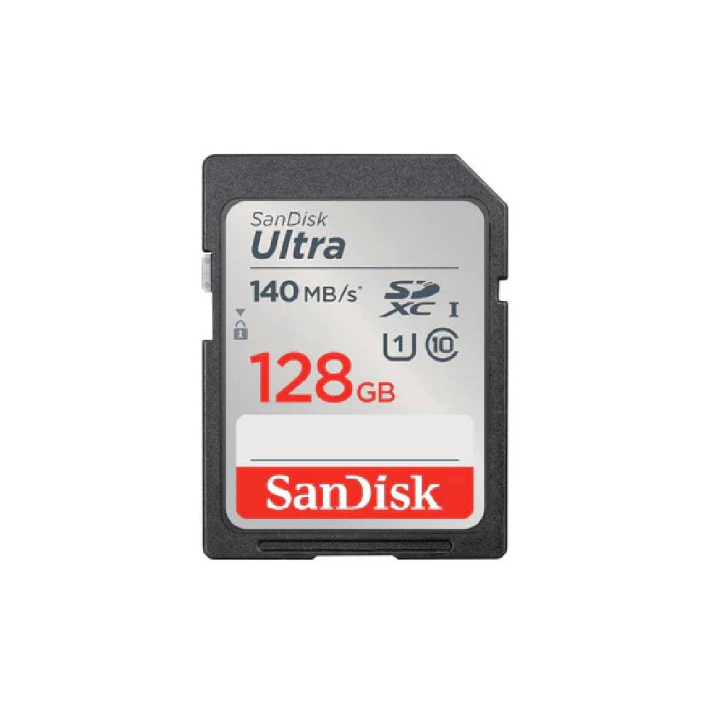 SanDisk 128GB 140MB/s Ultra UHS-I SDXC Memory Card - Black