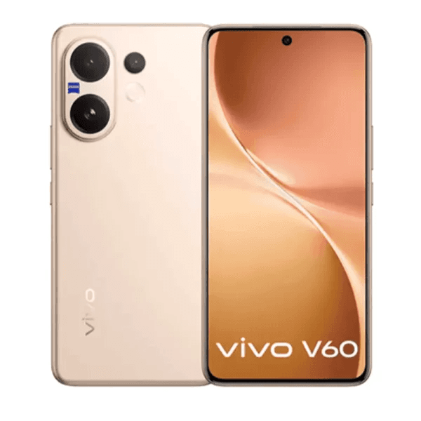 فيفو V60 ثنائي الشريحة، 256 جيجابايت، 12 جيجابايت رام، 5G - ذهبي صحراوي