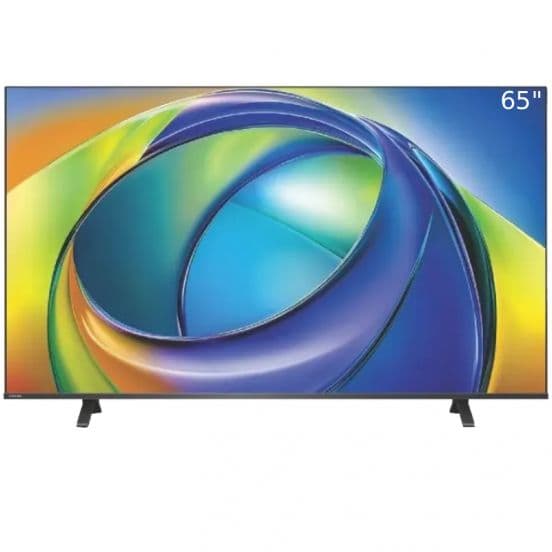 توشيبا تلفزيون ذكي، 65 بوصة، دقة 4K فائقة الوضوح، LED، مع ريسيفر، 65C350RP - أسود