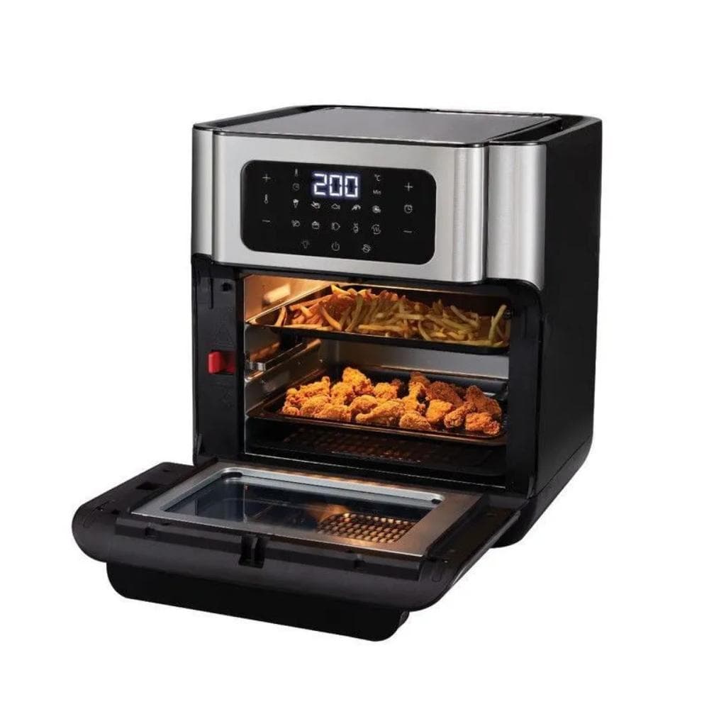 Mienta Digital Air Fryer , 12 Liter Silver Black - AF47734A