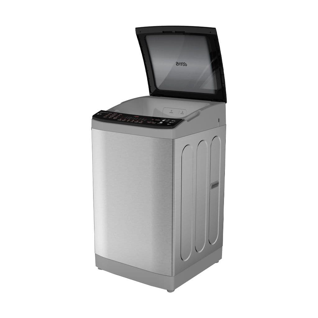 Sharp Top Loading Automatic Washing Machine, 11 kg, Hydraulic Door, Inverter, ESTD11GSSP - Silver