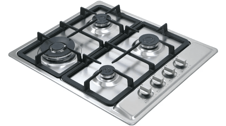 Kitchen Line Built-in Gas Hob, 60 cm, 4 Burners, Heavy Duty, ZP. GN4014 - Silver