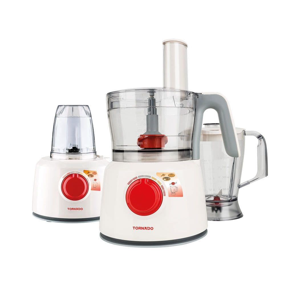 Tornado Food Processor, 1000 Watt, 27 Functions, TFP1000CC - White