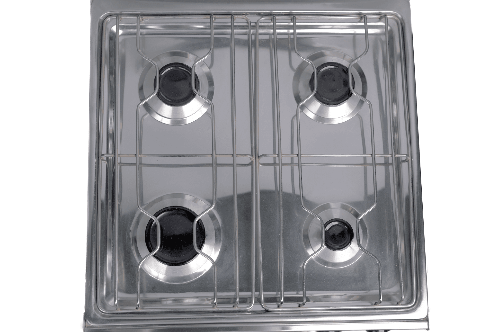 Nour Flat Gas stove, Stainless Steel, 4 Burners, 60x60 - Silver