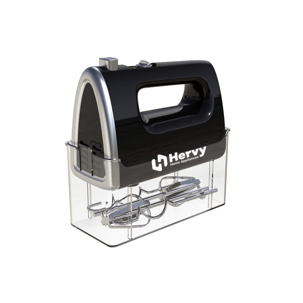 Hervy Hand Mixer, 400w, 5 Speed - Black, Hm-001