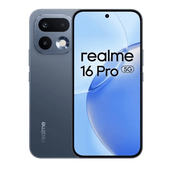 Realme 16 Pro Dual Sim, 256GB , 12GB RAM,5G - Pebble Grey, Free Gift Included Realme Buds T200x Gift - White