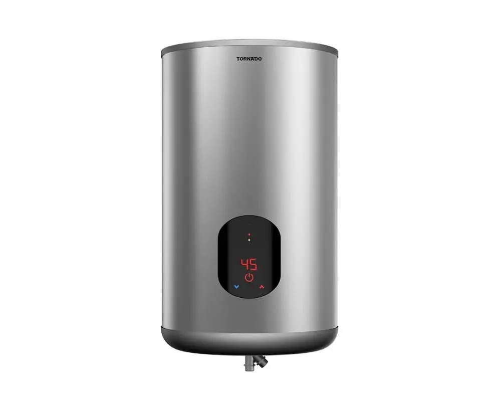 TORNADO | Electric Water Heater 65 L, Digital - Silver, EWH-S65CSE-S