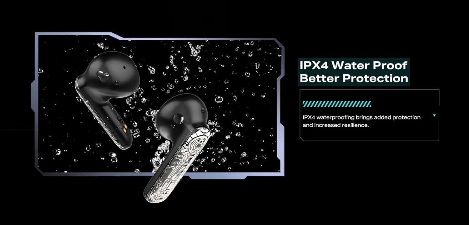 Infinix XBuds 3 GT In-Ear Earbuds, Up to 28 Hours, Black - XE30