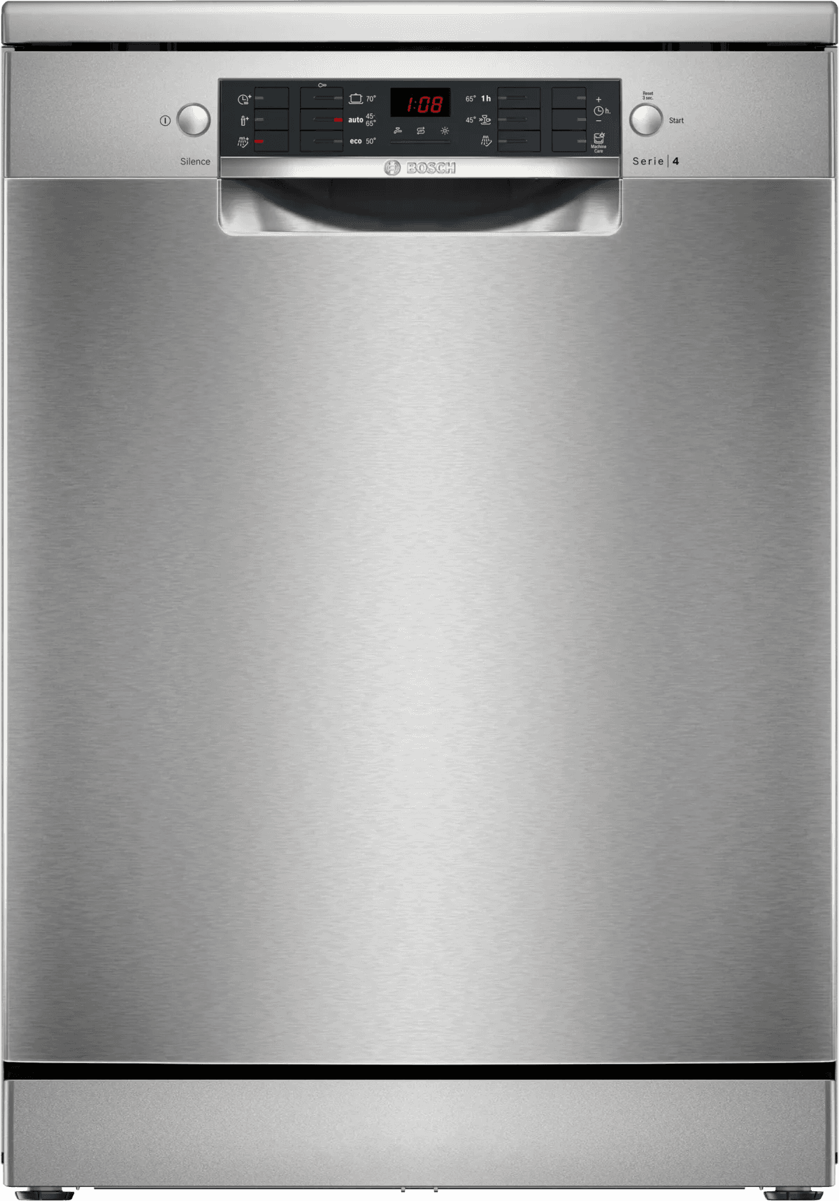 Bosch Series 4, Free-Standing Dishwasher, 60CM, 12 Person, Silver, SMS46JI01V