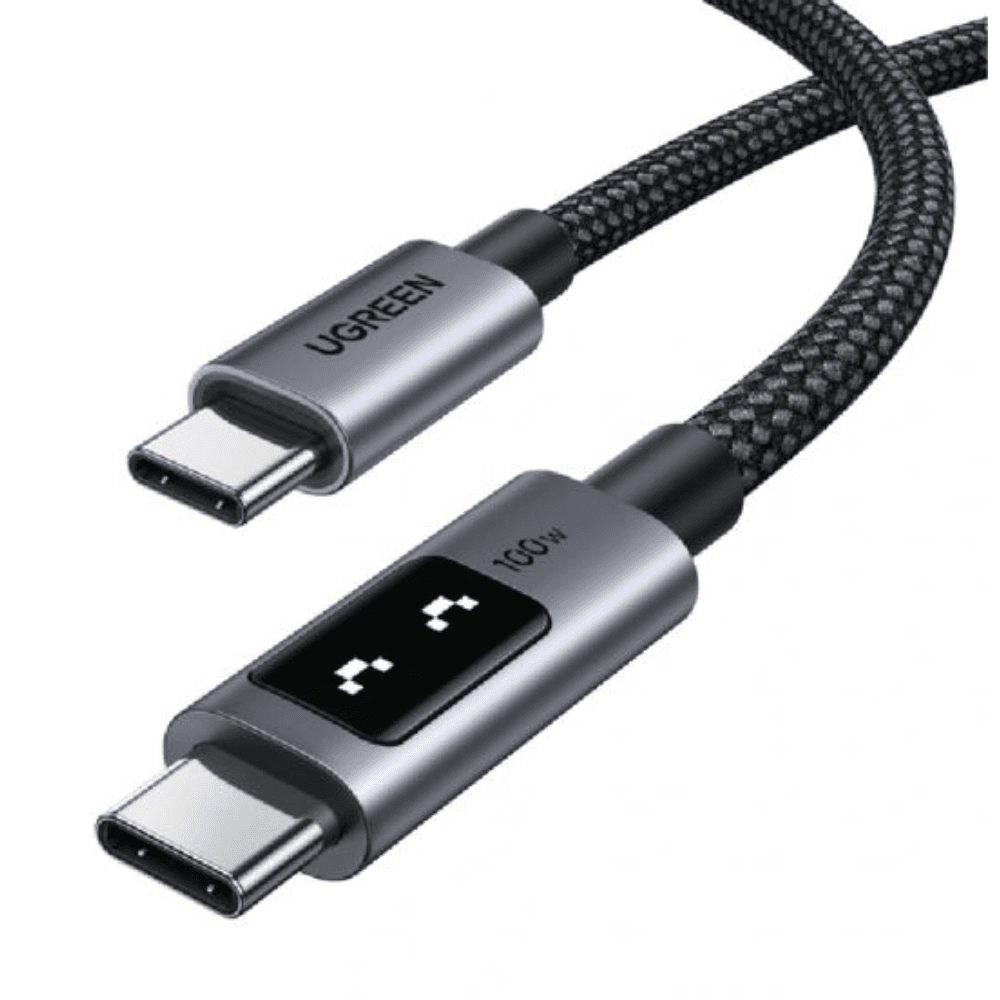 Ugreen Uno Cable Type-C To Type-C, PD 100W, 2M, L509 - Black
