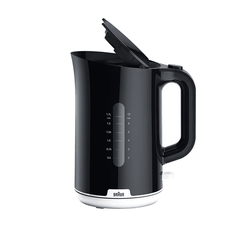 Braun Breakfast Kettle, 2200 Watt, 1.7 Liter, WK1100 - Black