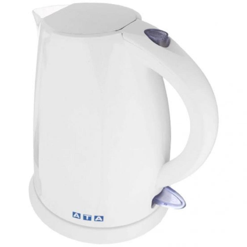 ATA Plastic Electric Kettle, 1.8 Liter, 2200 Watt, AS0006 - White
