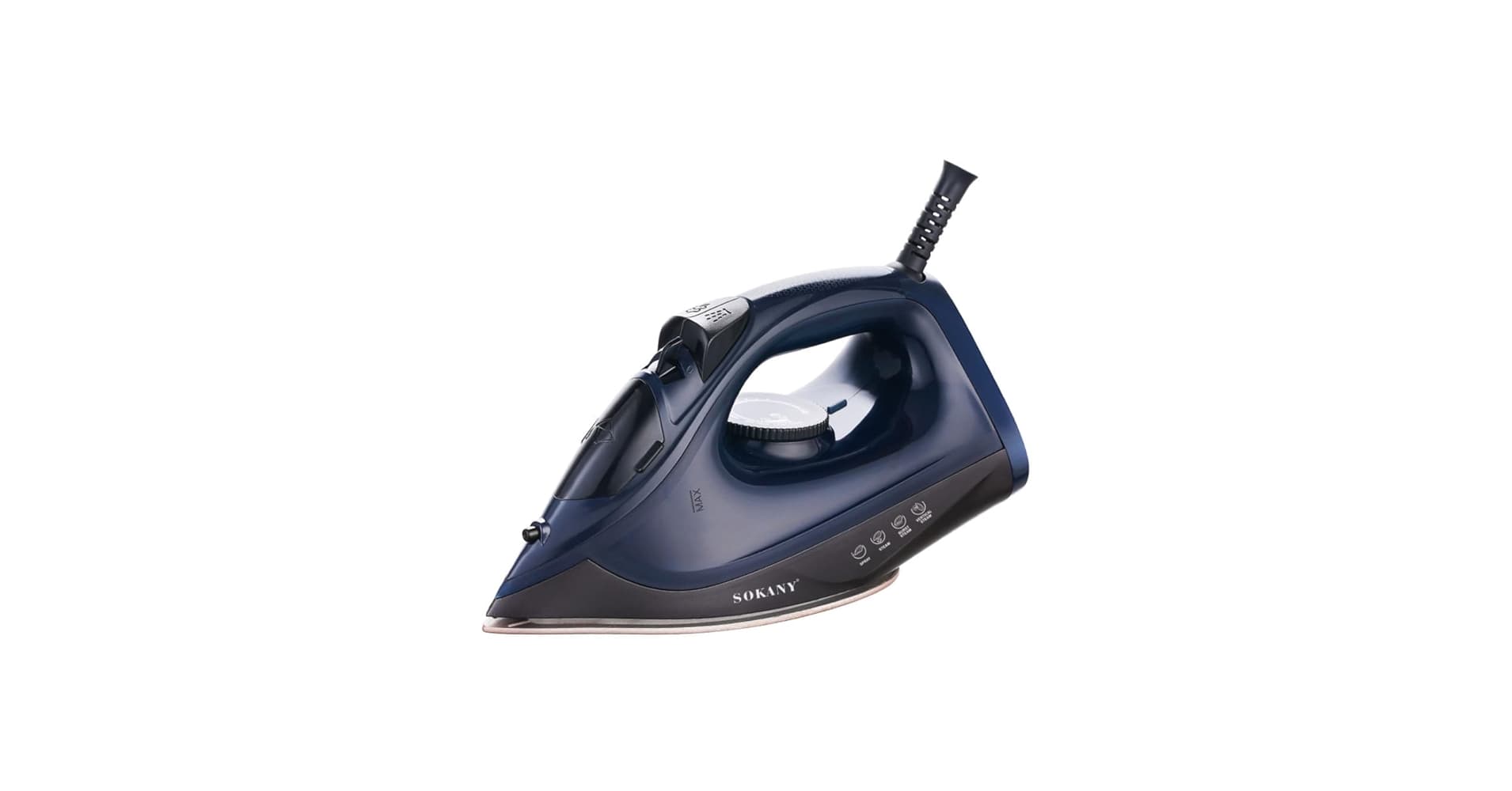 Sokany Steam Iron Clothes, 1600 Watt - Blue