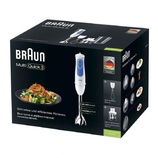 Braun Multiquick 3 Hand Blender, 700Watt, 350 ml, MQ3025WH - White