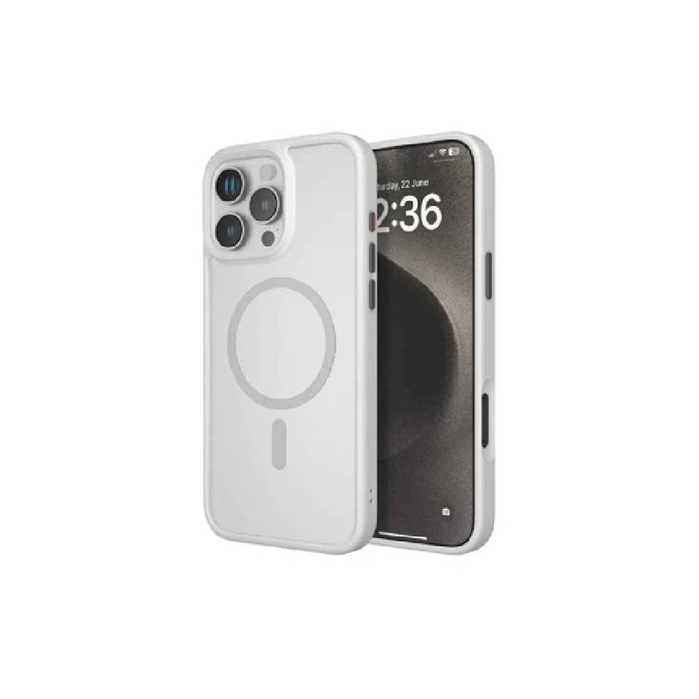 Levelo Magnet Solo Case For iPhone 16 Pro - White