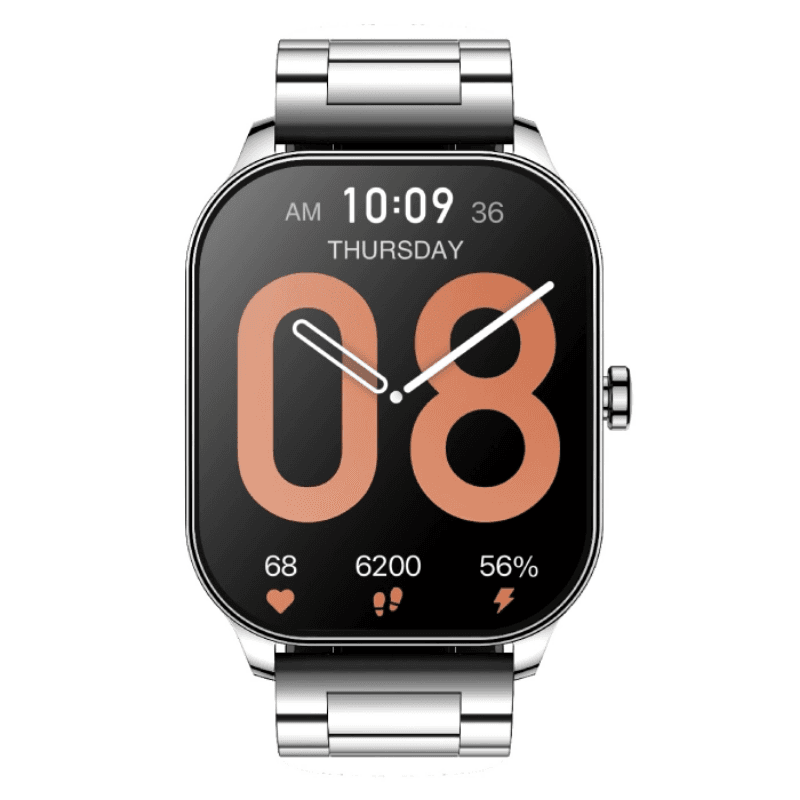 Amazfit Pop 3S Smart Watch 1.96 Inch Amoled - Metallic Silver