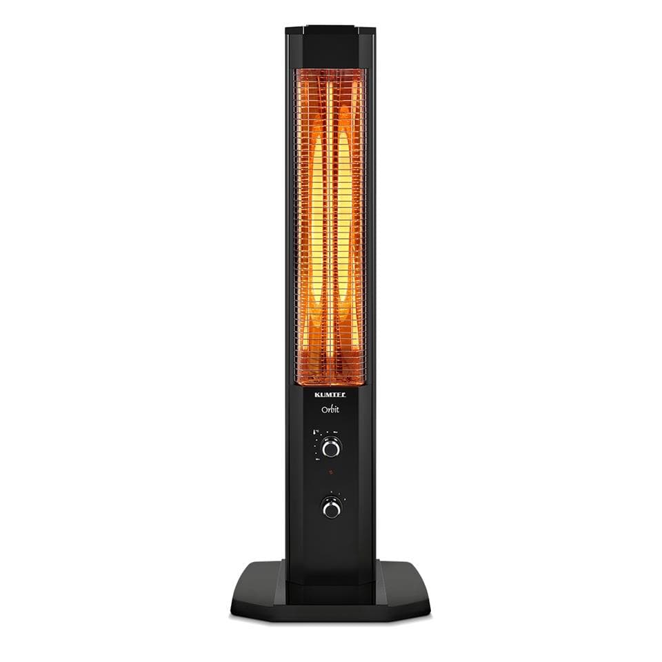 Kumtel Electric Heater, 2300 Watt, Dual Power Use, MH-1800 - Black