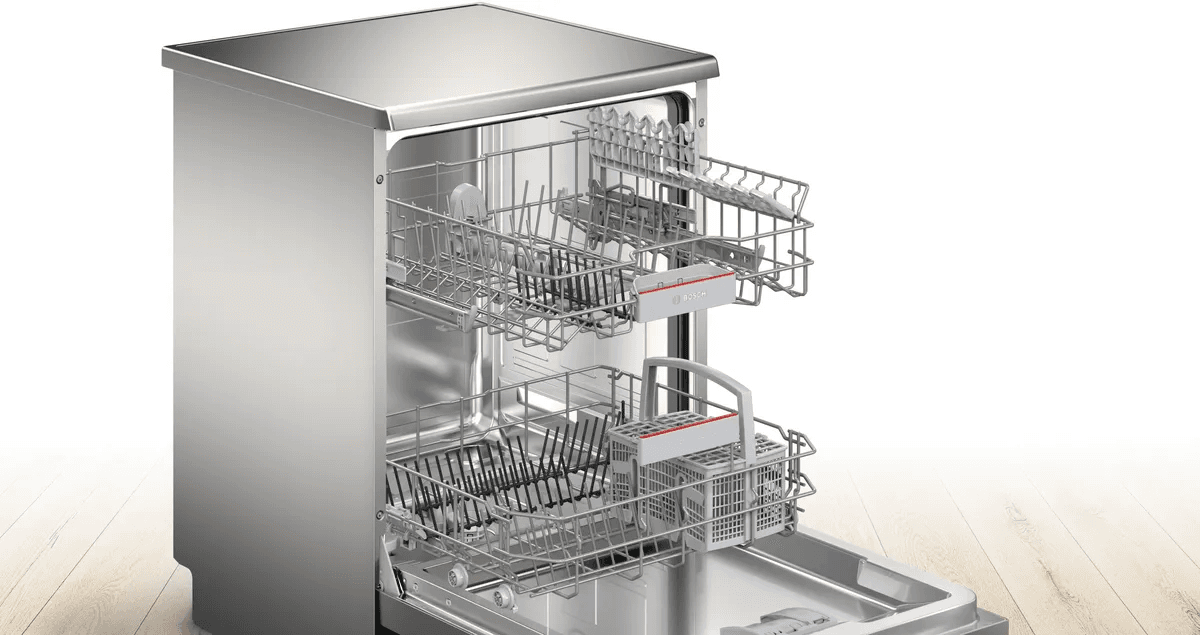 Bosch Series 4, Free-Standing Dishwasher, 60CM, 12 Person, Silver, SMS46JI01V