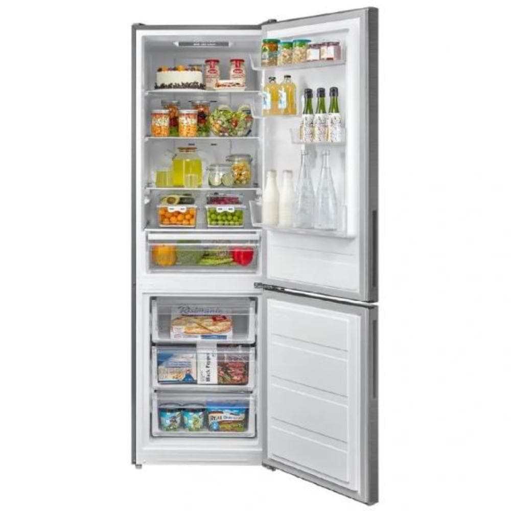 Midea No Frost Combi Refrigerator, 310 Liters, 2 Doors, Digital Screen, MDRB424FGN46 - Silver