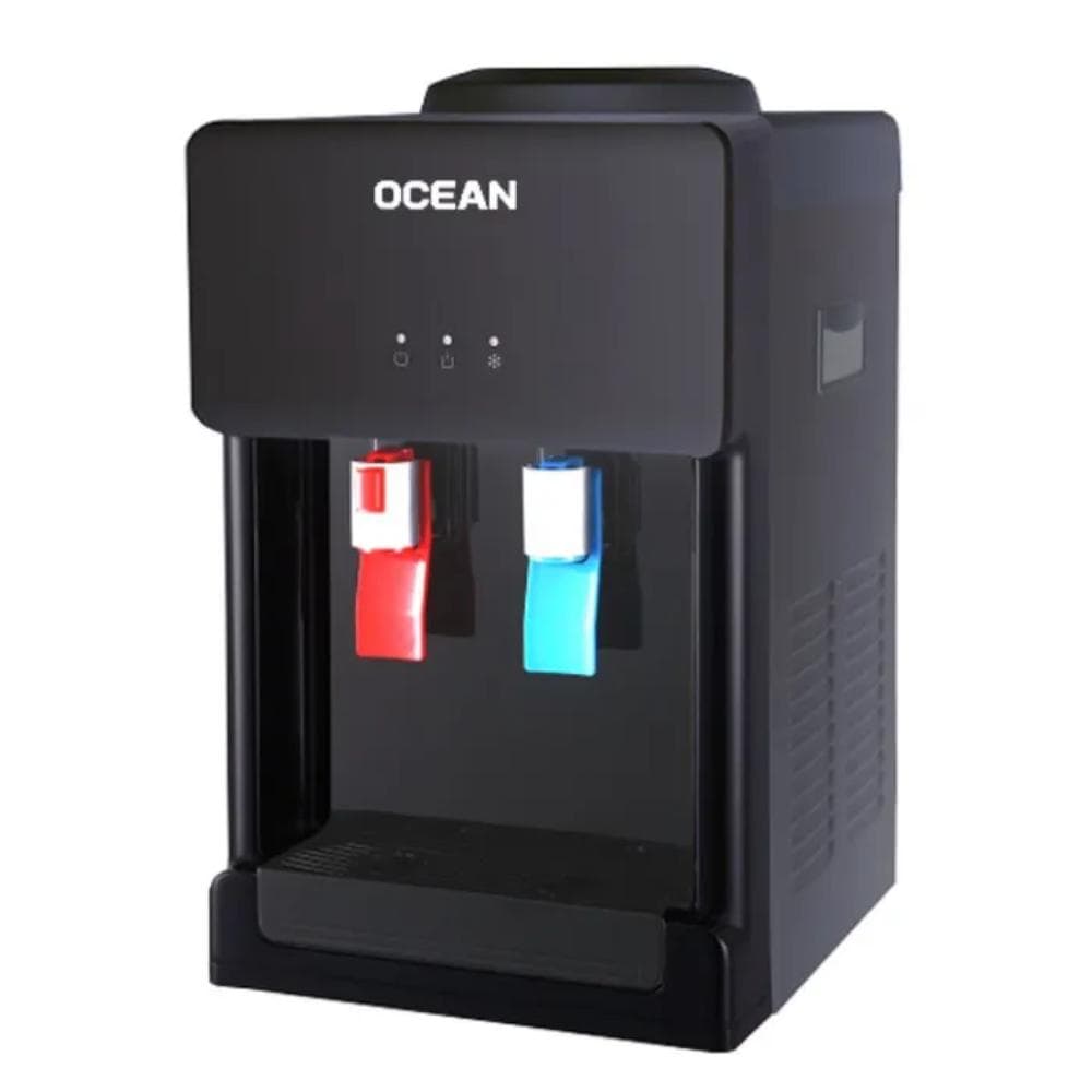 مبرد مياه مكتبي بارد و ساخن اوشن، 2 حنفية، اسود - OCMWDT 224