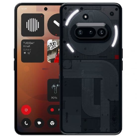 product-Nothing Phone 3A, 128GB, 8GB RAM, Dual SIM, 5G - Black With 2 Years Warranty