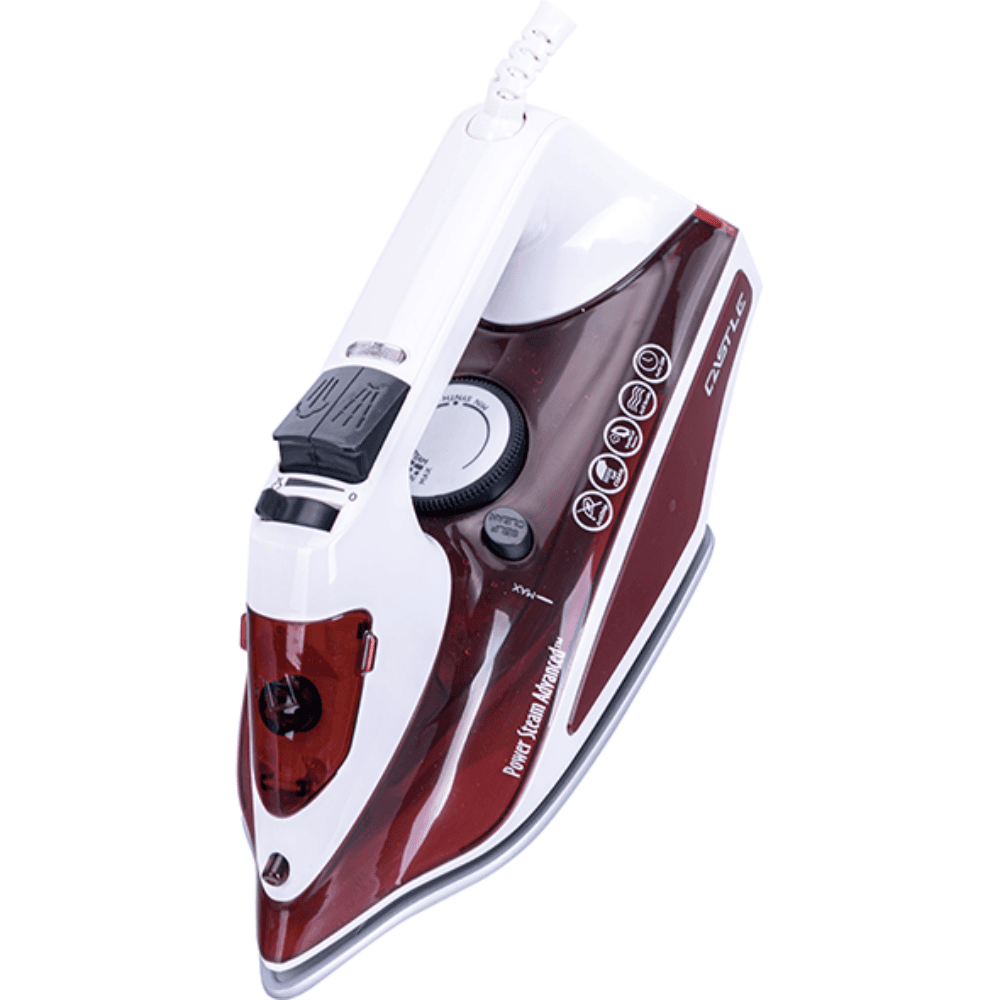 مكواة بخار كاسيل، 2400وات، قاعدة سيراميك، SI2024C - ابيض