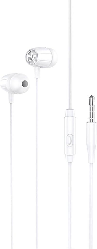 product- HOCO M88 Graceful universal earphones with mic white 