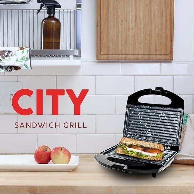 HMA Granite Non-Stick Sandwich Maker, 750W, Black