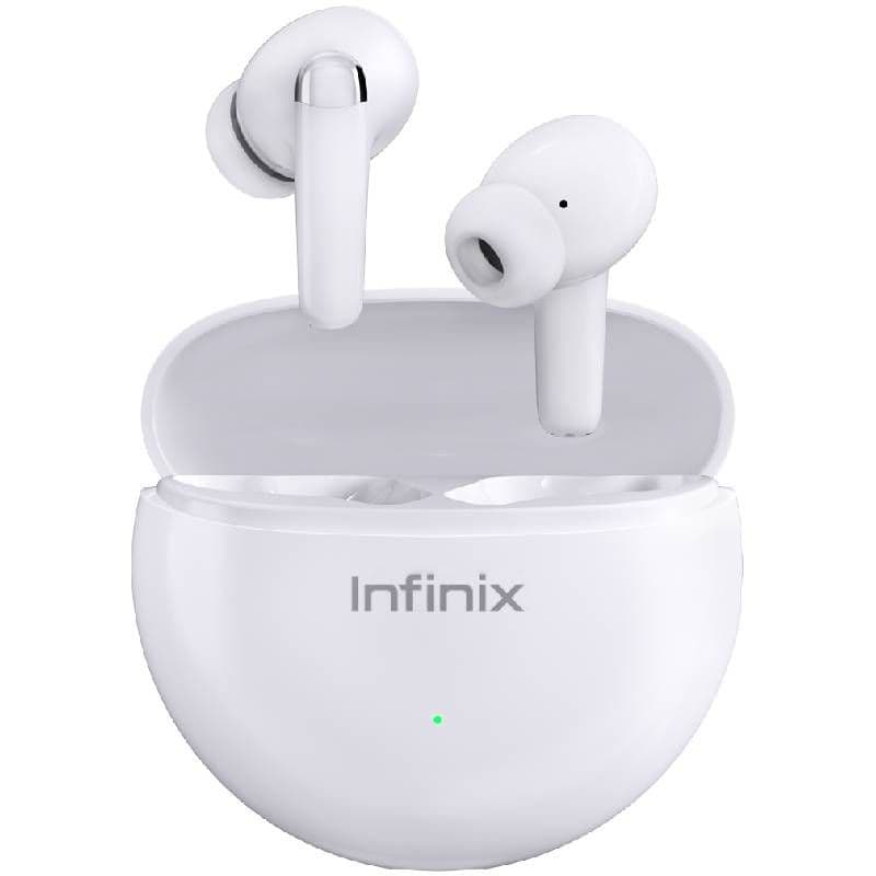 Infinix NEO Buds In-Ear Earbuds Noise Cancellation, 500 mAh, White - XE26
