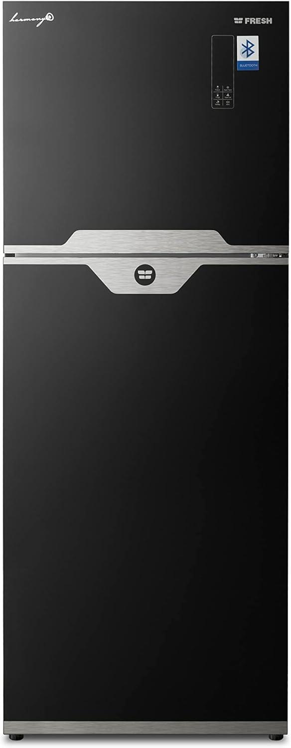 product-Fresh I No Frost Refrigerator, 436 Liter, Glass - Black, FNT-MR580YIGMOD