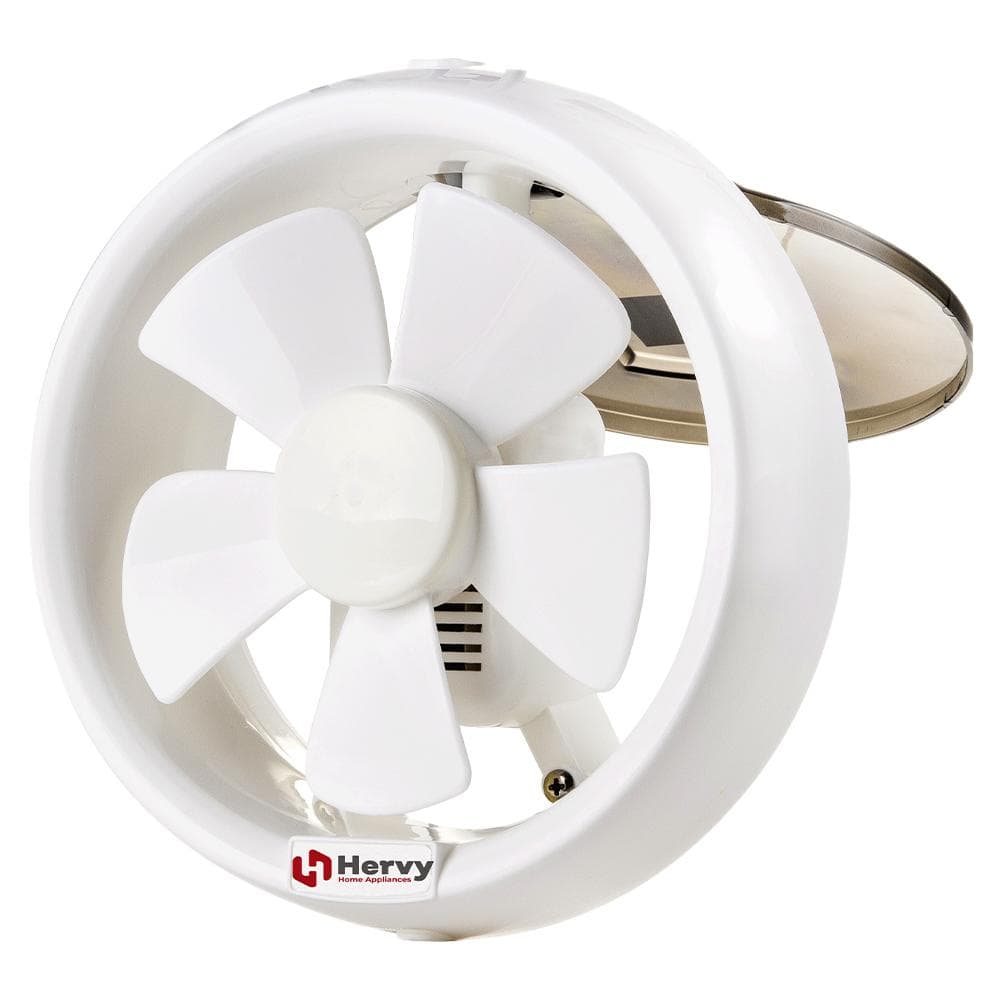 Hervy Vento 20c Glass Ventilating Fan, 20 Cm – White