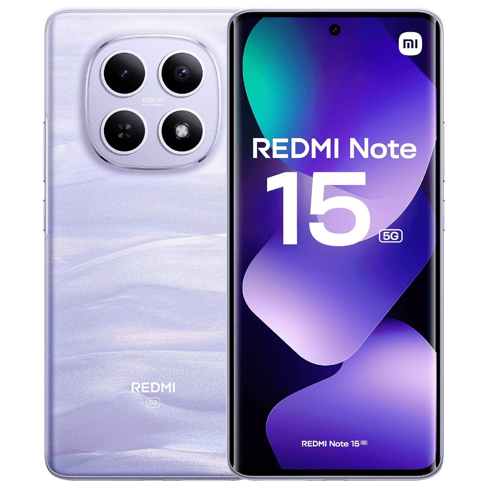Xiaomi Redmi Note 15 Dual SIM, 512GB, 12GB RAM, 5G - Mist Purple