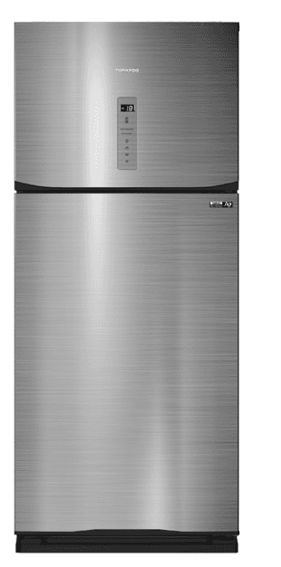 product-Tornado No-Frost Refrigerator, 396 Liters, Dark Stainless Steel- RF-480AT-DST