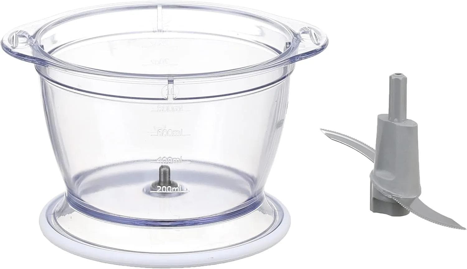 TORNADO Chopper, 400 Watt, 1 Liter, Molokhia Cutting - White, CH-400ML