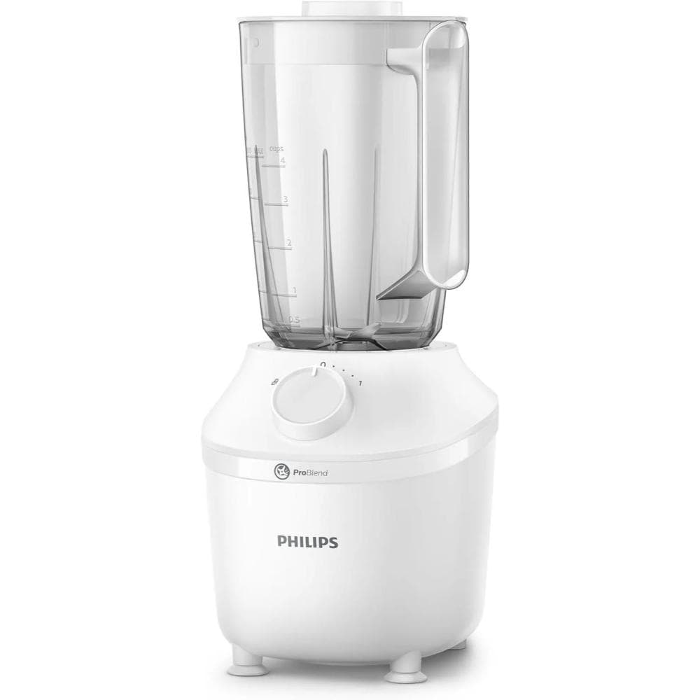 Philips 3000 Series Countertop Blender, 1 Liter, 450 Watt, White - HR2041/16