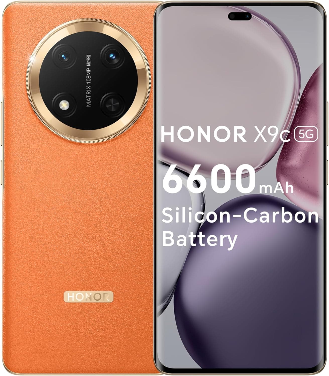 Honor X9C Dual SIM, 256GB, 12GB RAM, 5G - Sunrise Orange (Local Warranty) 