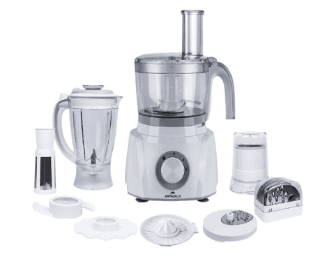 product-Armadillo food processor, 1000 watt, multi-function, 2 speeds, white ARM-SDA-KM-WH-0000