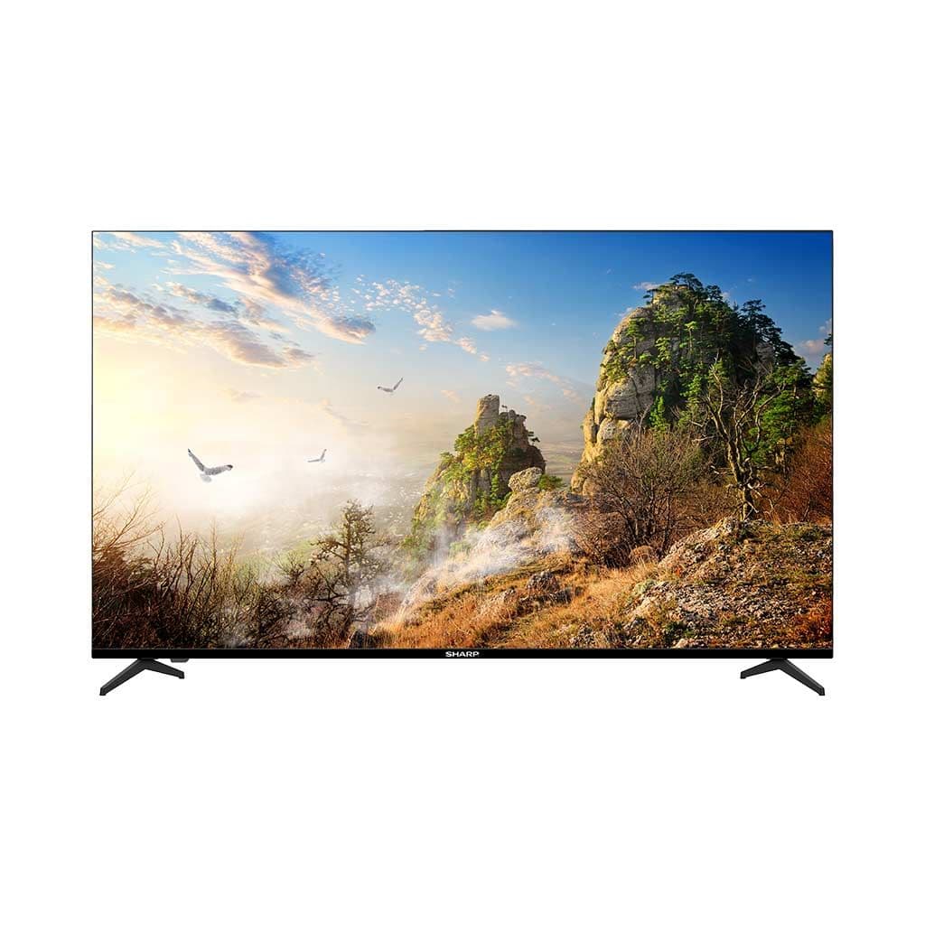 تلفزيون شارب، 55 بوصة، 4K، سمارت، بدون فريم، 4T-C55FJ16EX - اسود