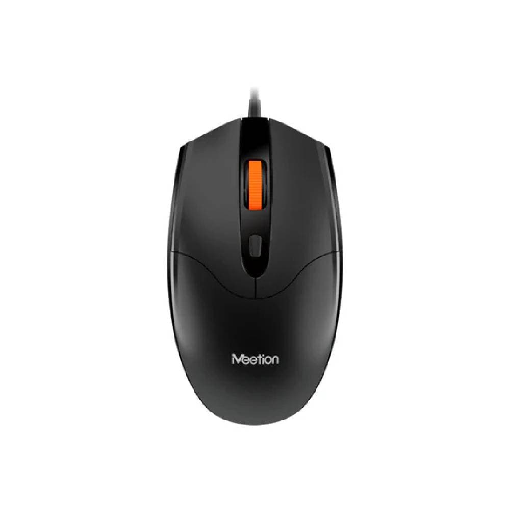 Meetion MT-M362 USB Wired Optical Computer Mouse - Black