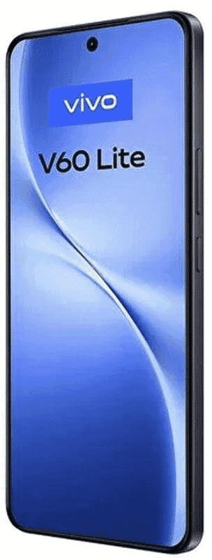 Vivo V60 lite Dual SIM, 256GB, 12GB RAM, 5G - Black (Local Warranty)